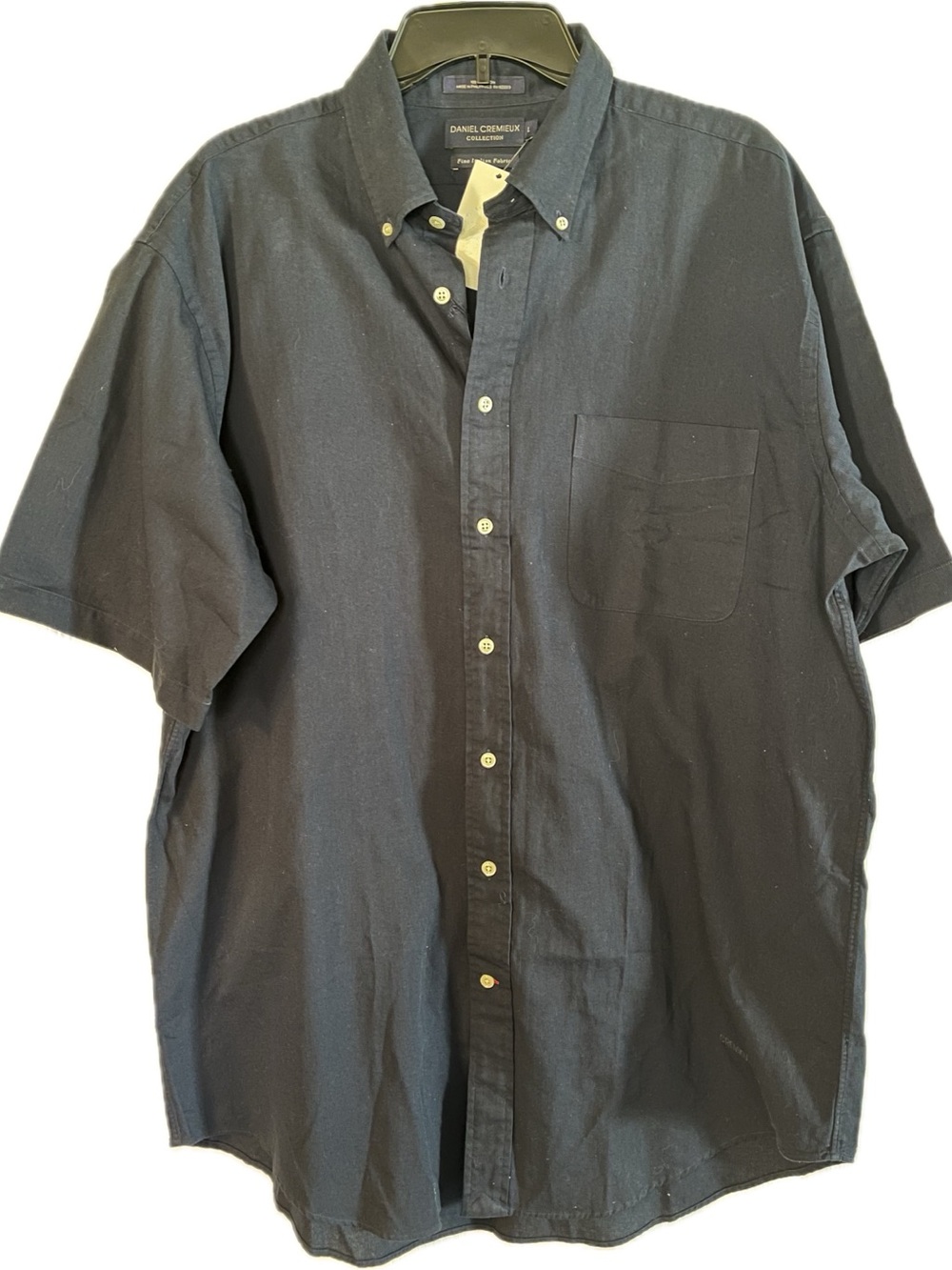 Daniel Cremieux Short-Sleeve Button-Down Shirt - Navy